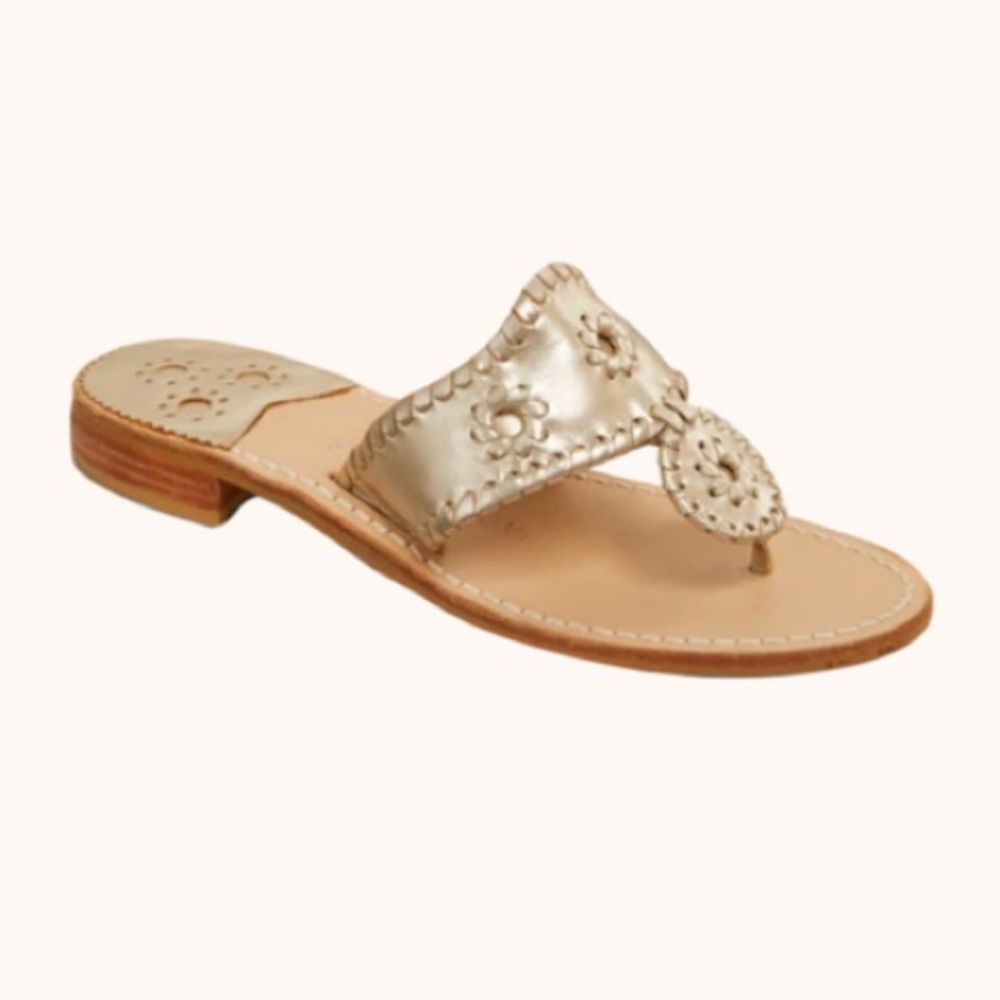 Used platinum Jack Rogers sandals